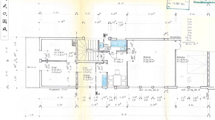 4 Zimmer Wohnung oder Büro im Gewerbekomplex ideal für Pendler / Monteure oder Handwerk - 2.OG Wohnung